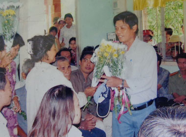 Ông Ba Thành trong ngày được minh oan. Ảnh gia đình cung cấp.