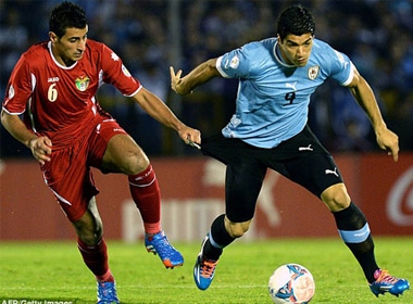 Uruguay đã giành tấm vé cuối cùng tham dự World Cup 2014