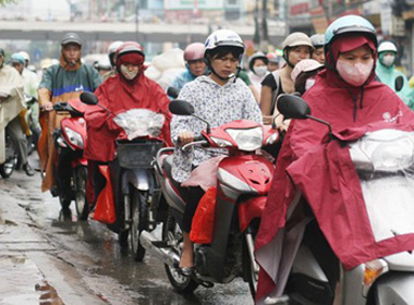 Sáng sớm nay trạng thái nhiều mây, mưa nhỏ vẫn còn duy trì tại khu vực Bắc Bộ. (Ảnh minh họa).