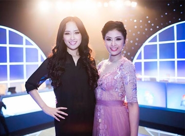 Tối 23/11, hai hoa hậu Mai Phương Thúy, Ngọc Hân có dịp hội ngộ trong liveshow 6 Fashion Star