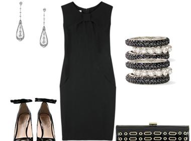 Làm mới những chiếc váy đen của bạn bằng những phụ kiện độc đáo