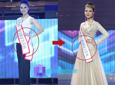 Hình ảnh khiến dư luận không hài lòng tại cuộc thi Mrs World 2013