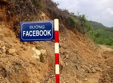 Đường Facebook - Ảnh: Báo Hà Tĩnh