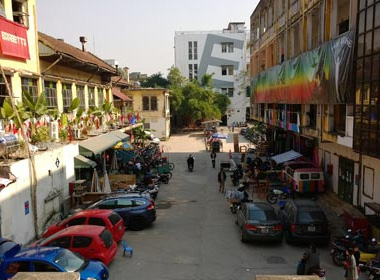 Một góc Zone 9, khu hoạt động nghệ thuật tập trung đầu tiên ở Việt Nam. 