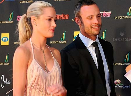 Pistorius và Reeva Steenkamp lúc còn mặn nồng