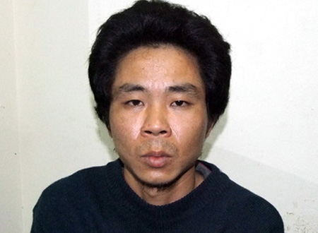 Nguyễn Văn Việt vừa bị công an bắt giữ - Ảnh do Công an tỉnh Thanh Hóa cung cấp 