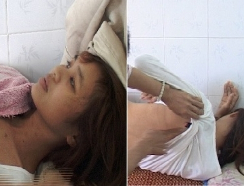  Chị Thái Bông đang được điều trị tại bệnh viện với kết luận chẩn đoán đa chấn thương vùng đầu.