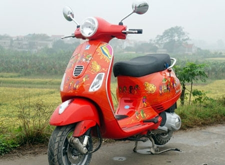 Cận cảnh chiếc Vespa 