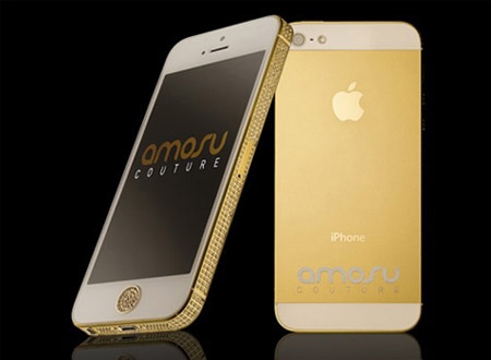 Điện thoại Amosu Couture Gold Swarovski iPhone 5 có giá lên đến 4.500 USD