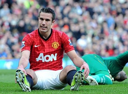 Van Persie đang trải qua thời gian thất vọng tại M.U