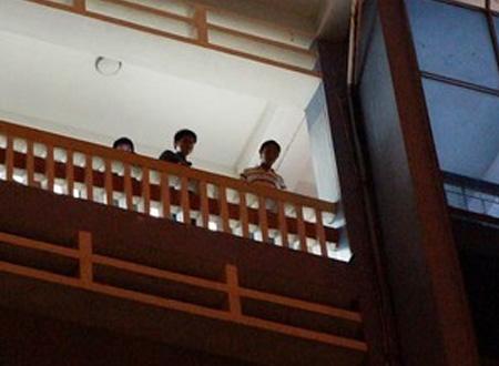 Nơi em Nhị rơi xuống đất tử vong.