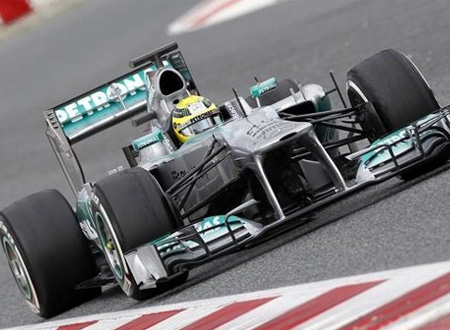 Nico Rosberg của đội đua Mercedes