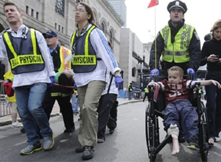 Nạn nhân vụ đánh bom kinh hoàng ở Boston.