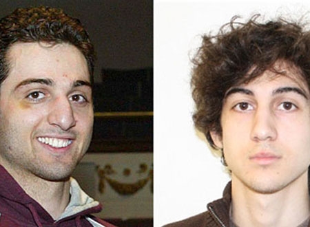 Tamerlan Tsarnaev (trái) và Dzhokhar