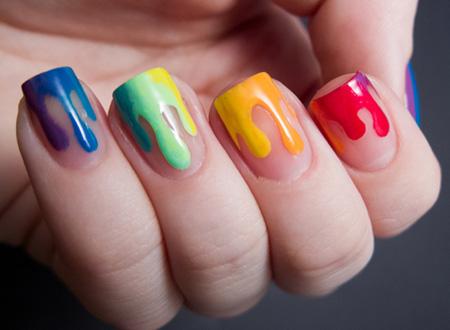 Mẫu nail nhỏ giọt cá tính