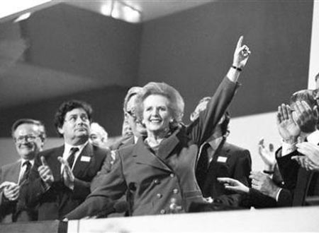 Bà Thatcher khi còn làm thủ tướng Anh năm 1989.