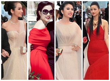 Những bộ đầm trên thảm đỏ Cannes 2013 của mỹ nhân Việt