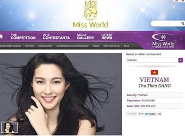 Đặng Thu Thảo sẽ đại diện Việt Nam thi Miss World?