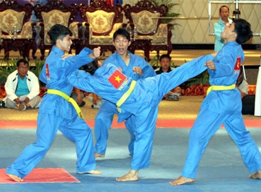 Sau 2 ngày thi đấu, các võ sỹ vovinam Việt Nam đã giành được tới 11 HCV, nhiều hơn số HCV của 2 đoàn xếp sau cộng lại