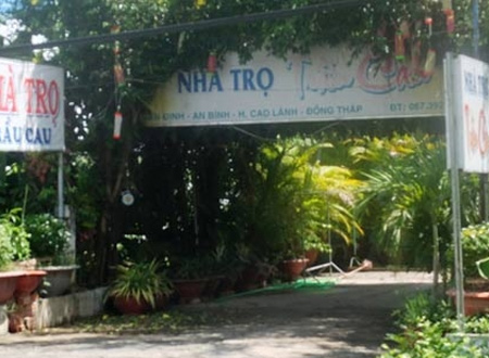 Nhà nghỉ Trầu Cau nơi vừa xảy ra vụ bắt cóc táo tợn trong đêm. (Ảnh: VNN).