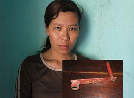 Đối tượng Nguyễn Thị Duyên cùng tang vật gây án