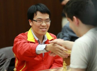 Lê Quang Liêm thi đấu quá xuất sắc ở nội dung cờ chớp