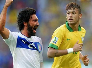 Neymar và Pirlo là 2 trong số những cầu thủ chơi tốt nhất tại Confed Cup 2013