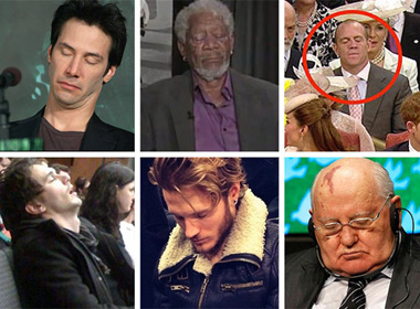 Khoảnh khắc ngủ gật để đời của sao. 