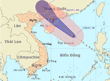 Sức gió mạnh nhất ở vùng gần tâm bão mạnh cấp 9 (từ 75 - 88 km/h), giật cấp 10, cấp 11.