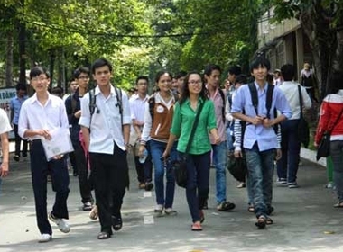 Thí sinh dự thi Đại học năm 2013.