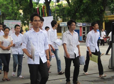 Thí sinh tham dự kỳ thi Đại học, Cao đẳng năm  2013