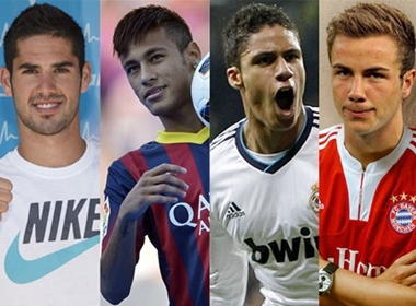 Isco - Neymar - Varane - Goetze