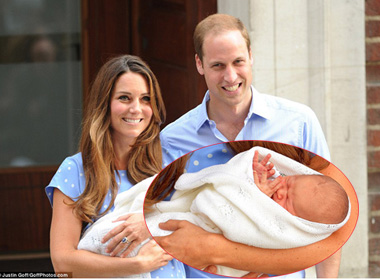 Hình ảnh đầu tiên về con trai William và Kate.