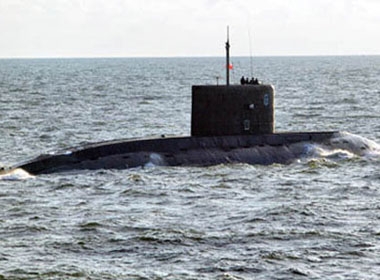Tàu ngầm Kilo Việt Nam đang chạy thử nghiệm tại Nga. Ảnh minh họa 