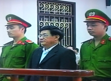 Bị cáo Lê Văn Hiền tại tòa sơ thẩm