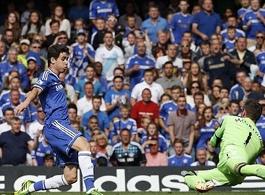 Oscar ghi bàn mở tỷ số cho Chelsea