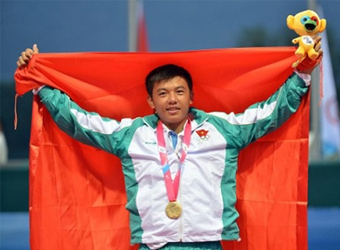 Lý Hoàng Nam gây ấn tượng tại Đại hội thể thao trẻ châu Á 2013.