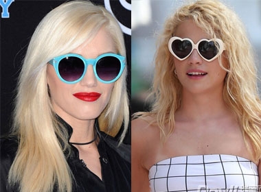 Gwen Stephani nổi bật với đôi kính màu xanh