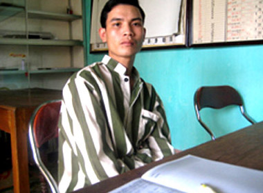 Phạm Như Nghị đang thụ án tại trại giam.