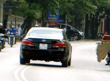 Chiếc xe vi phạm