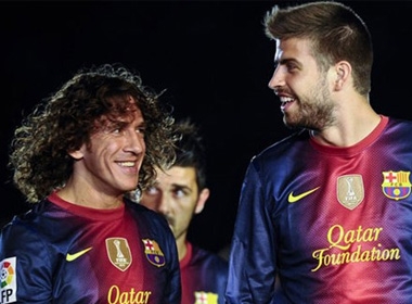 Puyol và Pique đã đá cạnh nhau suốt 5 mùa bóng gần nhất