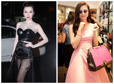 Angela Phương Trinh (trái) và Ngô Thanh Vân 