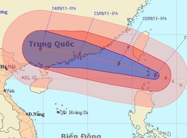 Siêu bão Usagi với sức gió giật trên cấp 17 đang tiến vào biển Đông