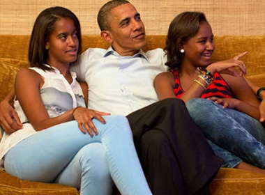 Tổng thống Mỹ Obama và hai con gái