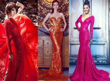 Người đẹp rạng rỡ với sequin