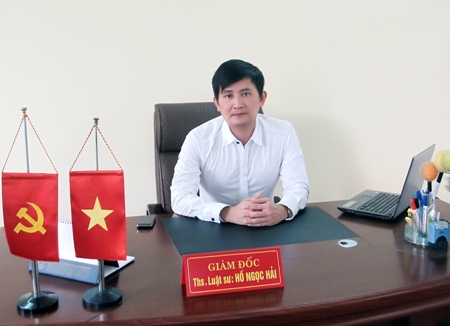 Thạc sĩ, Luật sư Hồ Ngọc Hải -  Giám đốc Công ty Luật TNHH MTV Công Phúc