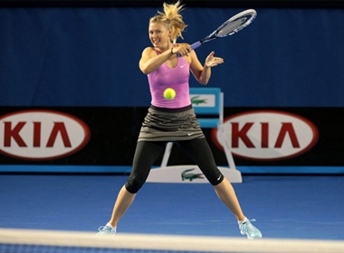 Maria Sharapova chuẩn bị cho Australian Open