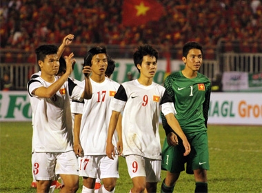 U19 Việt Nam, ửng cử viên sáng nhất cho giải thưởng fair-play 2013. Ảnh: Internet.