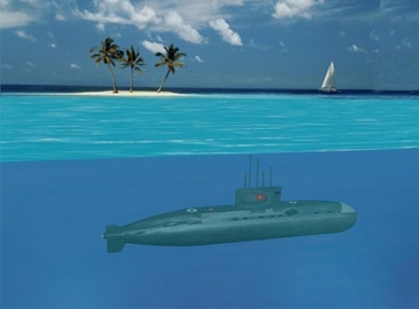 Tàu ngầm lớp Kilo 636 được mệnh danh là 'hố đen' do có kỹ thuật cao khi ẩn mình trong lòng đại dương. Hình minh hoạ.