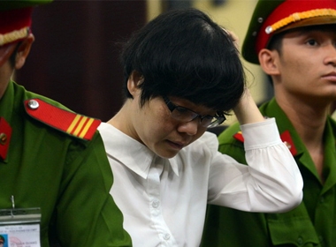Bị cáo Huỳnh Thị Huyền Như tại tòa